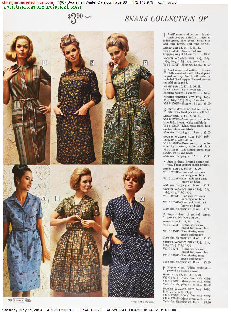 1967 Sears Fall Winter Catalog, Page 86