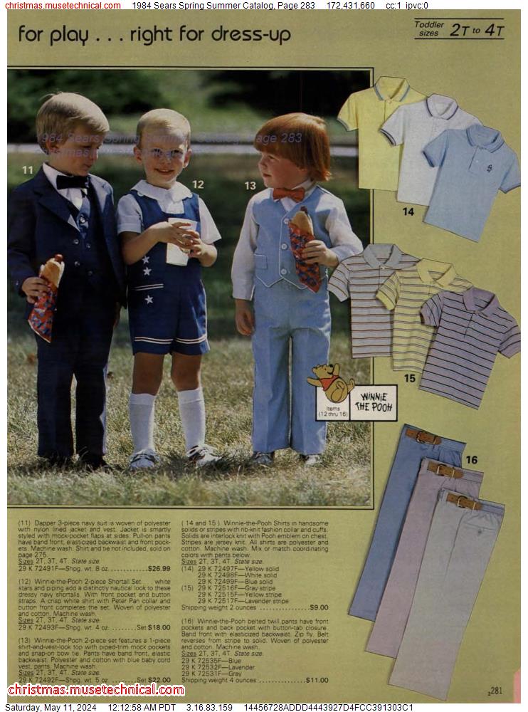 1984 Sears Spring Summer Catalog, Page 283