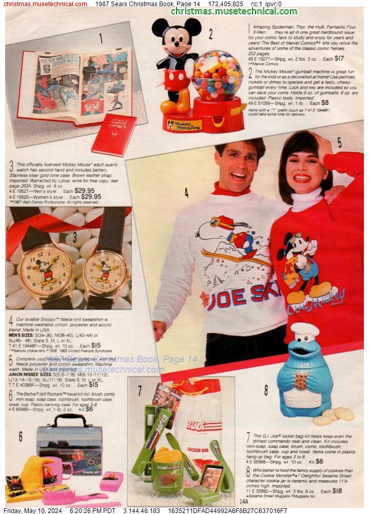 1987 Sears Christmas Book, Page 14