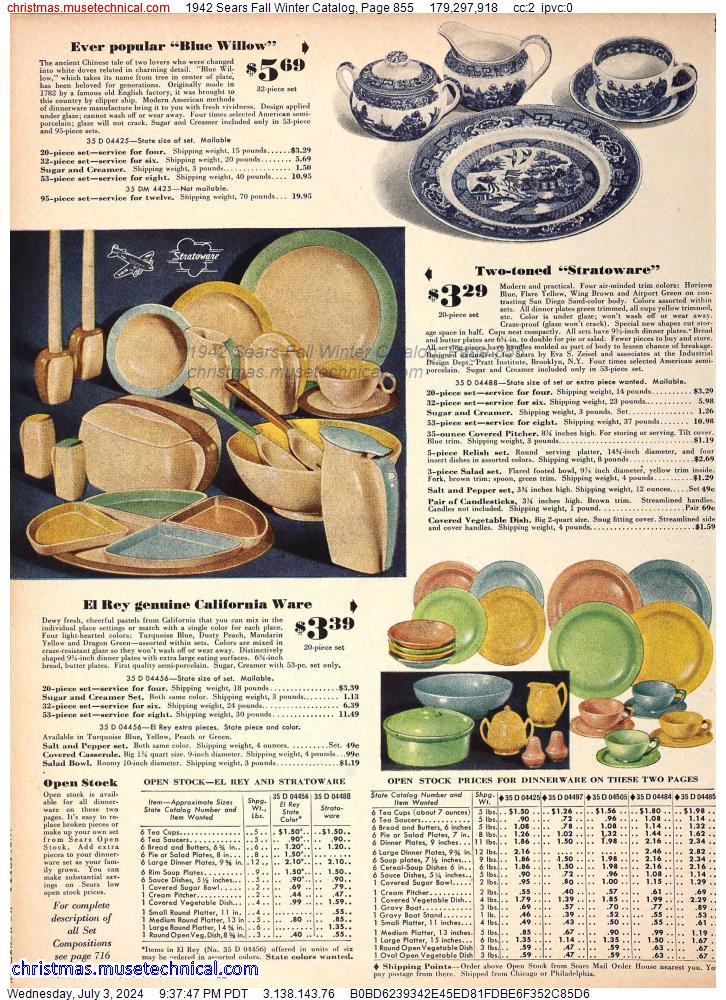 1942 Sears Fall Winter Catalog, Page 855
