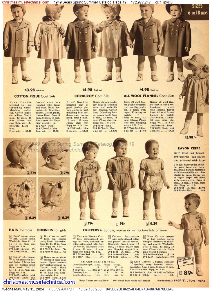1949 Sears Spring Summer Catalog, Page 19