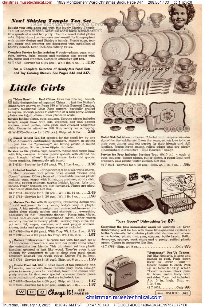 1959 Montgomery Ward Christmas Book, Page 347