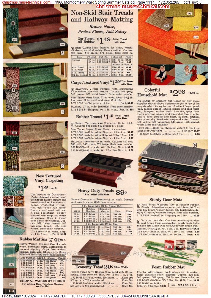 1966 Montgomery Ward Spring Summer Catalog, Page 1117
