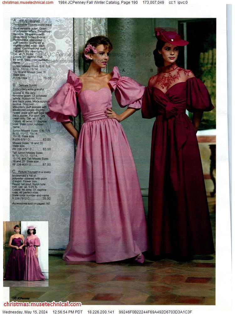 1984 JCPenney Fall Winter Catalog, Page 190