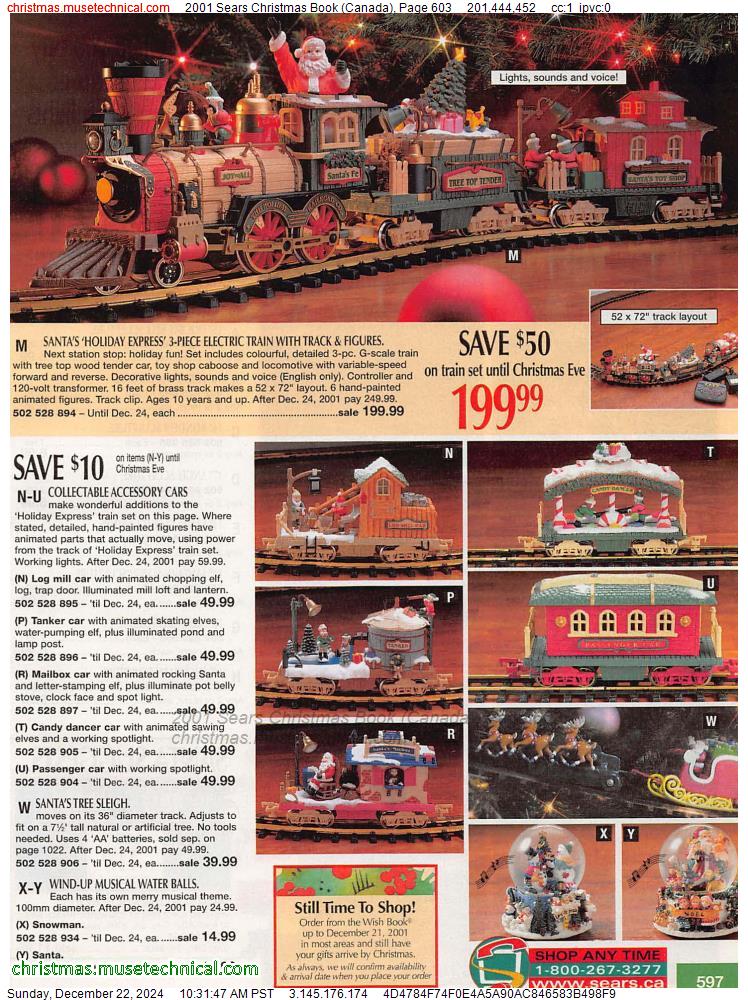 2001 Sears Christmas Book (Canada), Page 603