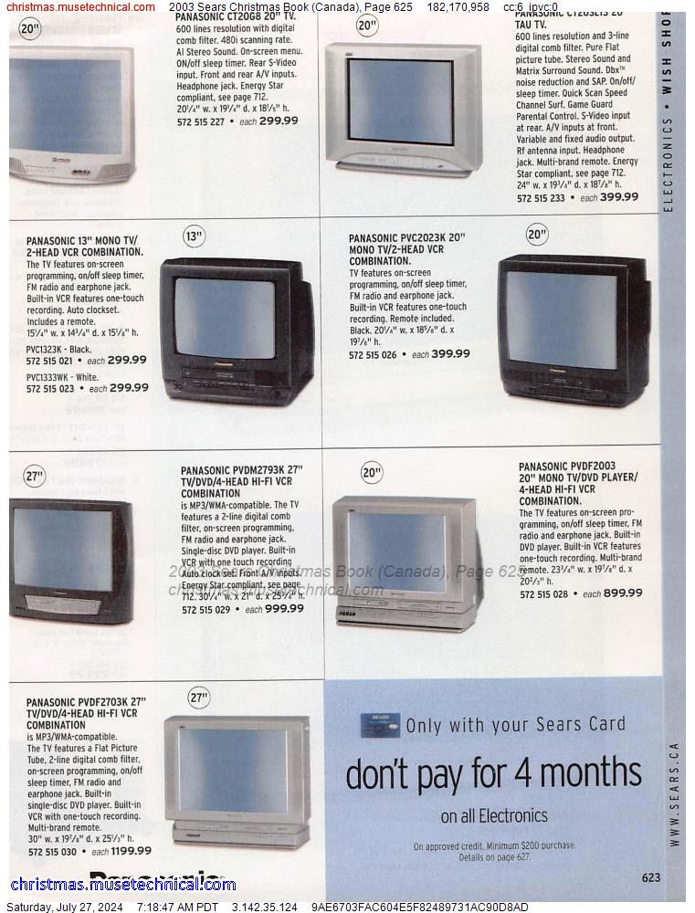 2003 Sears Christmas Book (Canada), Page 625