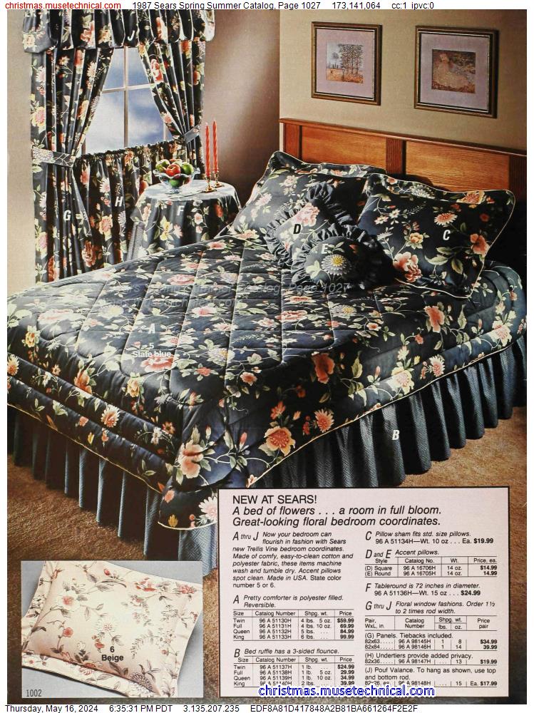 1987 Sears Spring Summer Catalog, Page 1027
