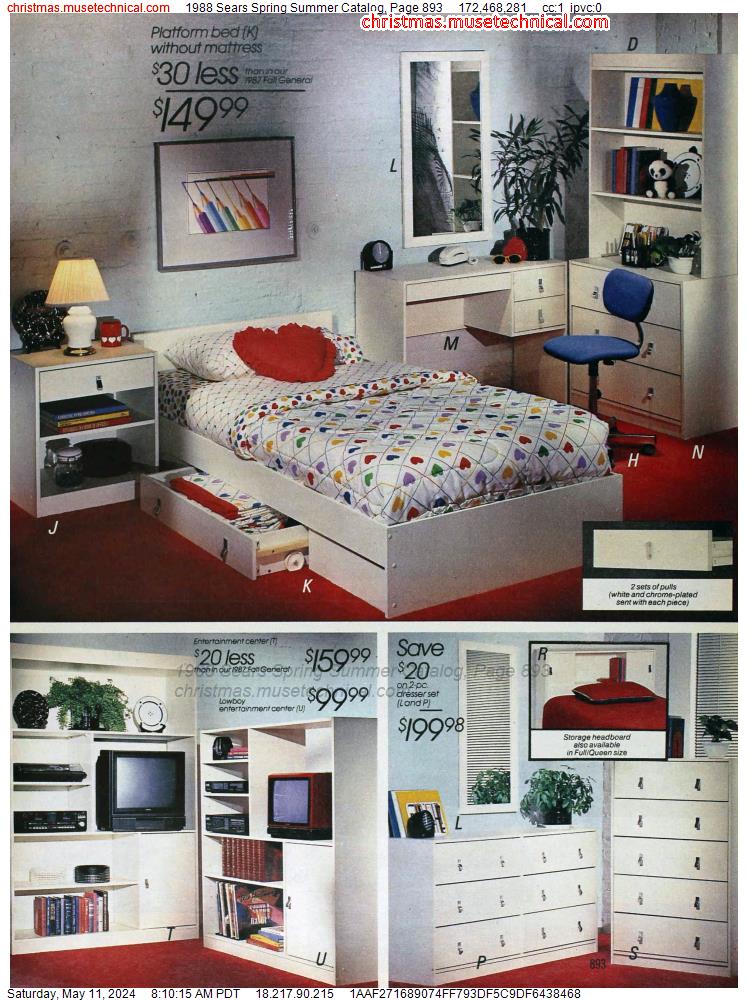 1988 Sears Spring Summer Catalog, Page 893