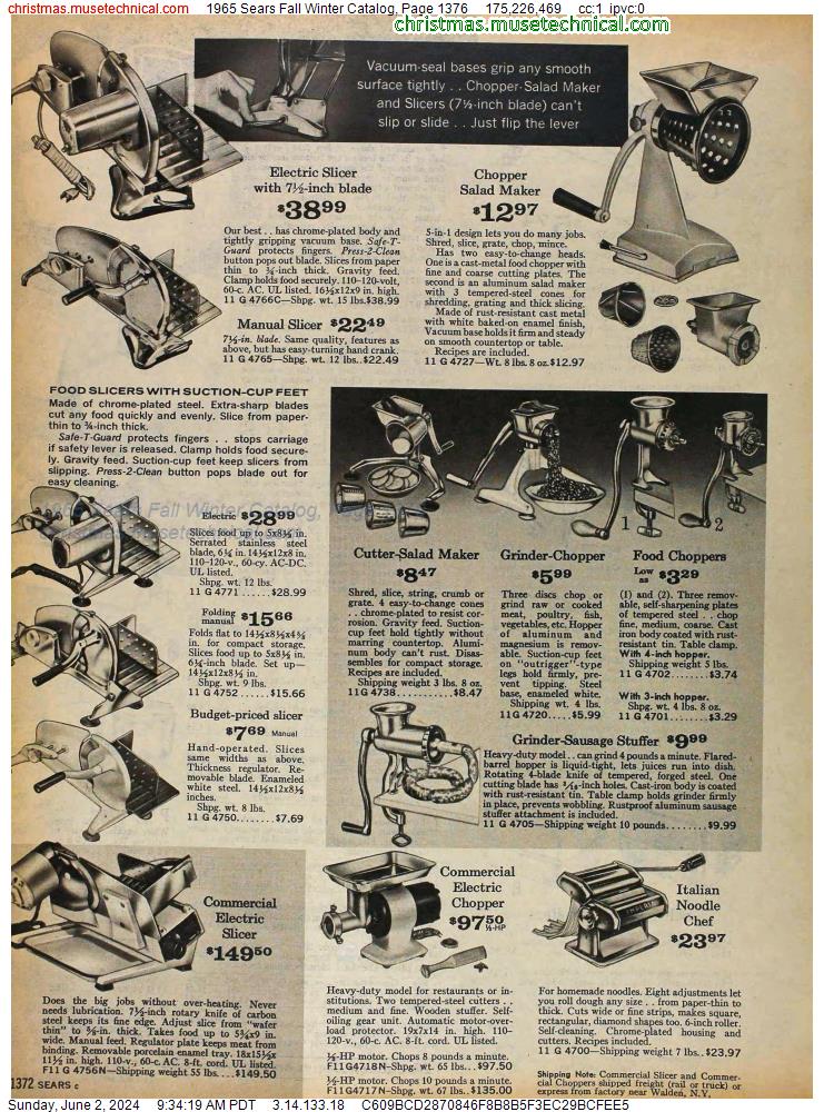 1965 Sears Fall Winter Catalog, Page 1376