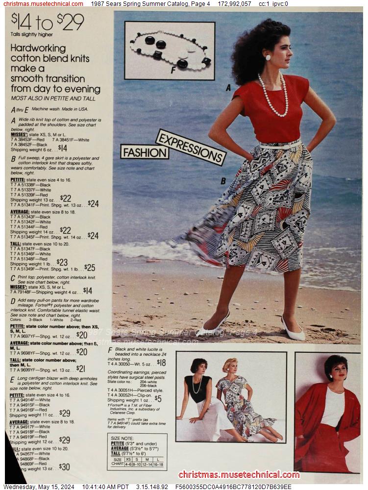 1987 Sears Spring Summer Catalog, Page 4