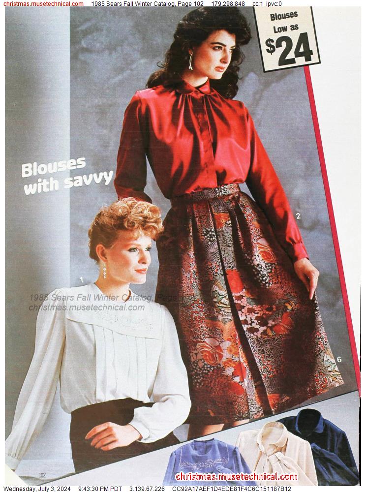 1985 Sears Fall Winter Catalog, Page 102