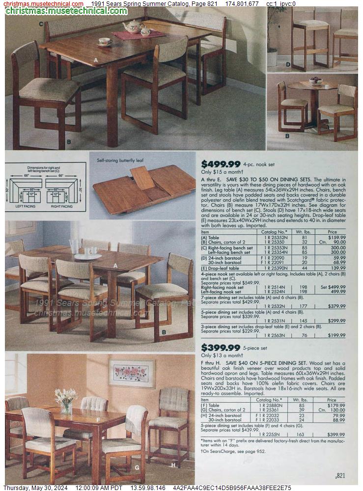 1991 Sears Spring Summer Catalog, Page 821
