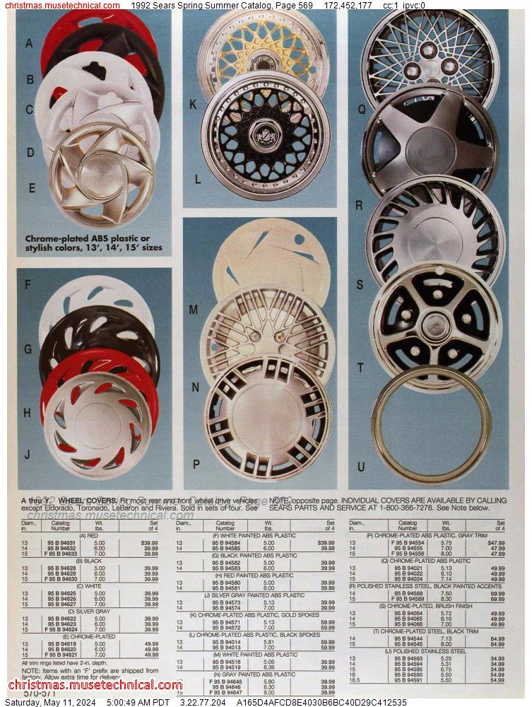 1992 Sears Spring Summer Catalog, Page 569