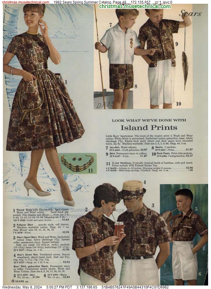 1962 Sears Spring Summer Catalog, Page 48