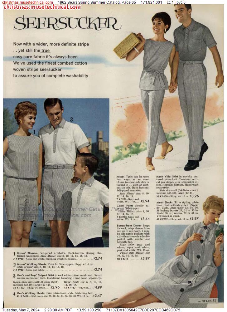 1962 Sears Spring Summer Catalog, Page 65