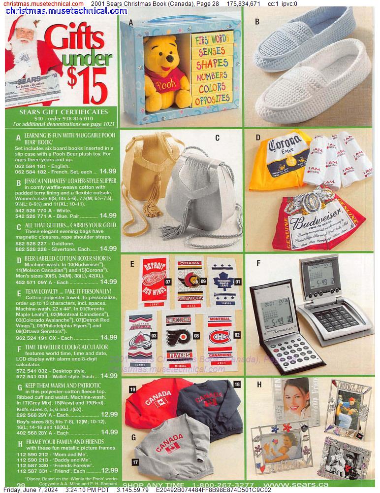 2001 Sears Christmas Book (Canada), Page 28