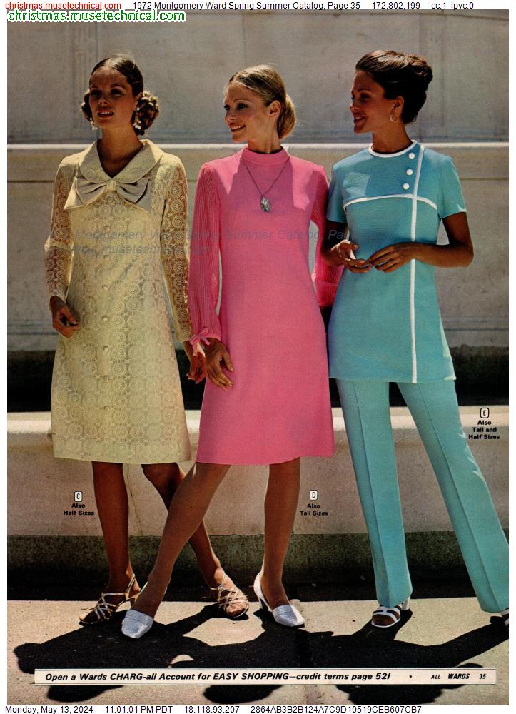 1972 Montgomery Ward Spring Summer Catalog, Page 35 - Catalogs & Wishbooks