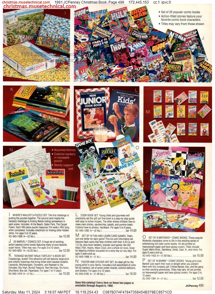 1991 JCPenney Christmas Book, Page 499