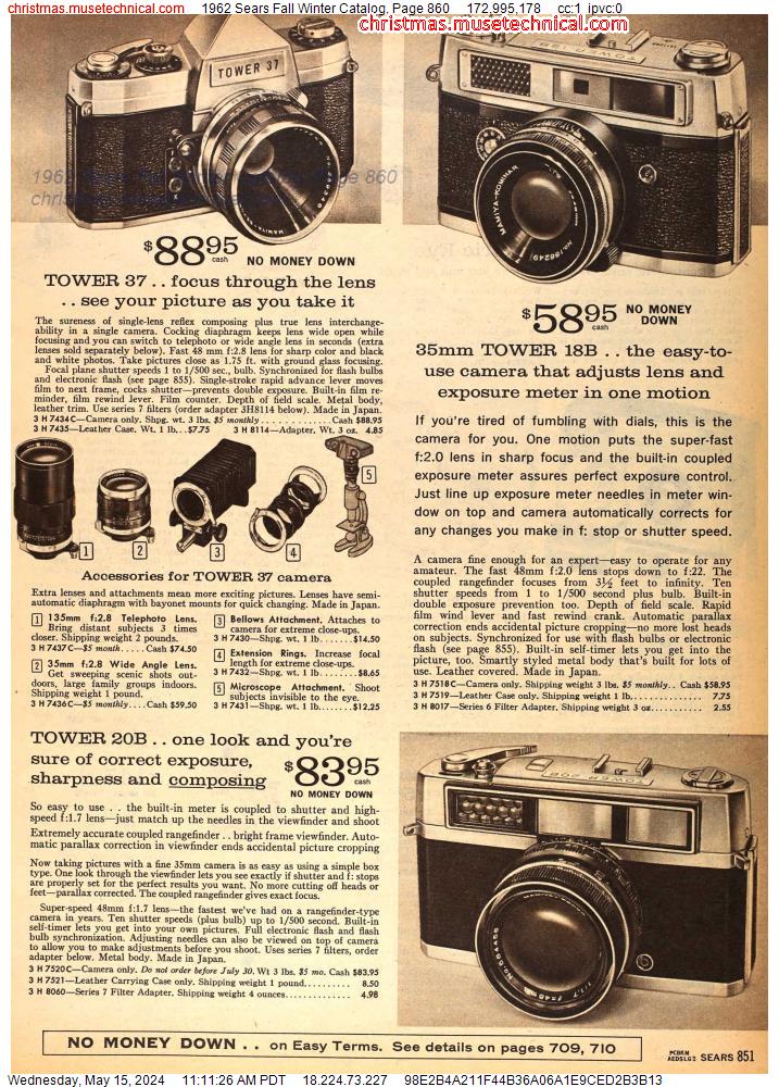 1962 Sears Fall Winter Catalog, Page 860
