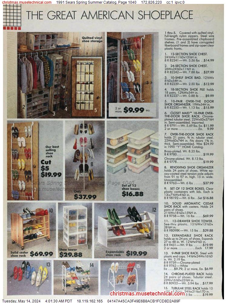1991 Sears Spring Summer Catalog, Page 1040