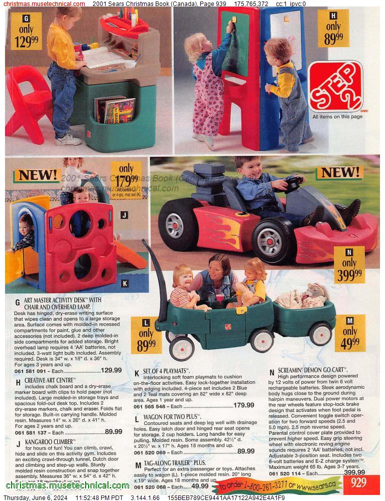 2001 Sears Christmas Book (Canada), Page 939