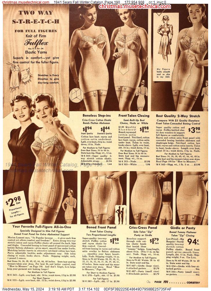 1941 Sears Fall Winter Catalog, Page 190
