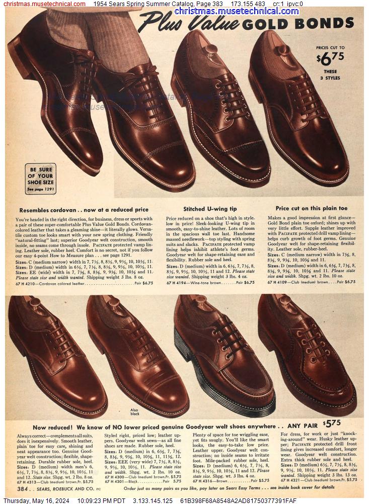 1954 Sears Spring Summer Catalog, Page 383