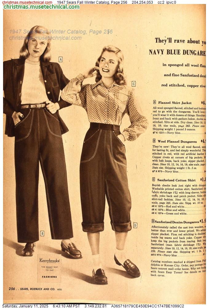 1947 Sears Fall Winter Catalog, Page 256