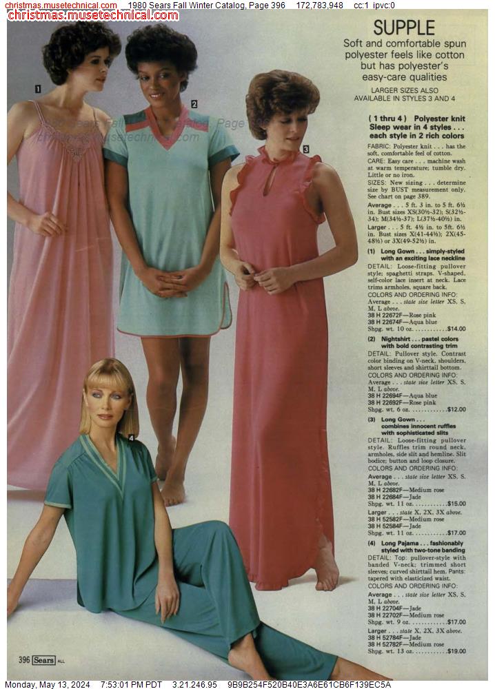 1980 Sears Fall Winter Catalog, Page 396
