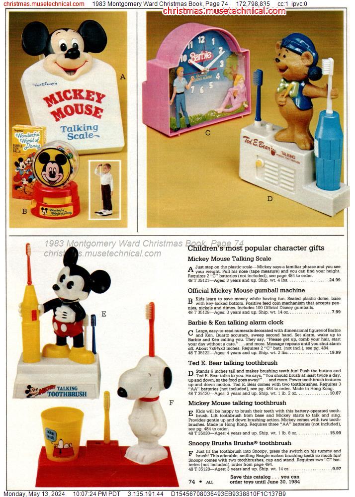 1983 Montgomery Ward Christmas Book, Page 74