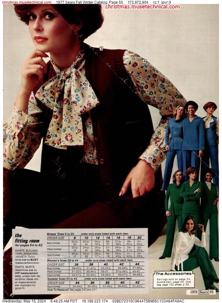 1977 Sears Fall Winter Catalog, Page 55