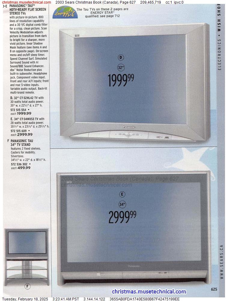 2003 Sears Christmas Book (Canada), Page 627