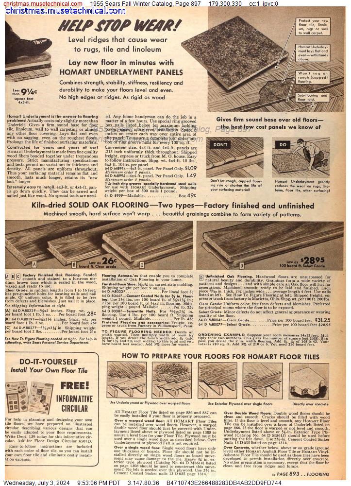 1955 Sears Fall Winter Catalog, Page 897