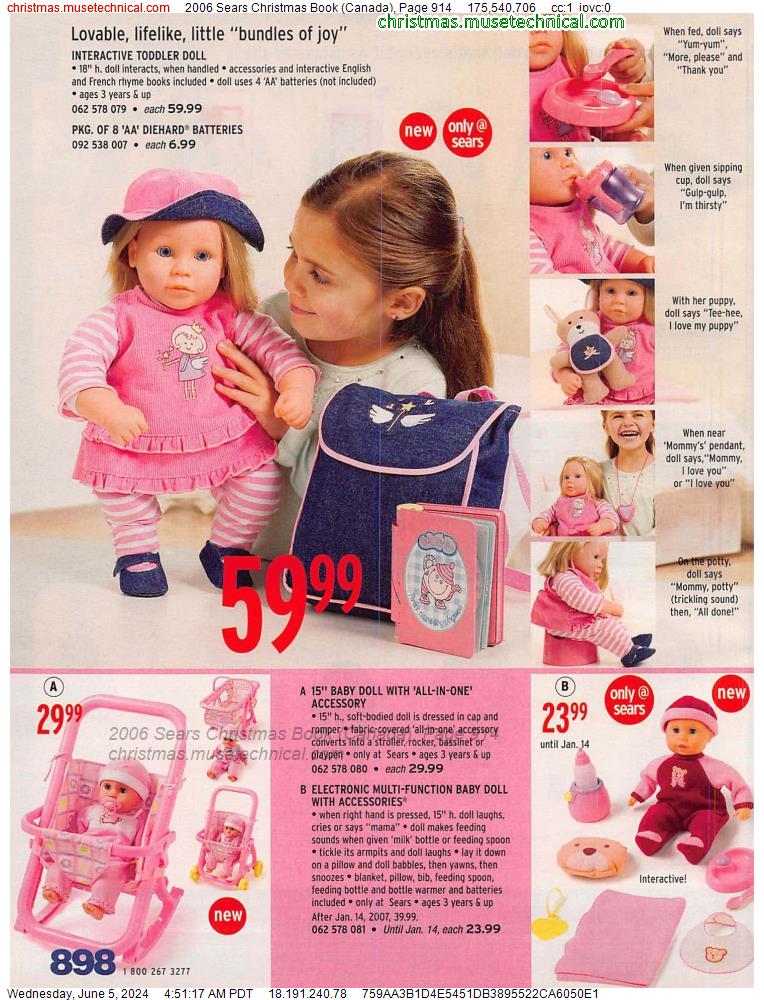 2006 Sears Christmas Book (Canada), Page 914