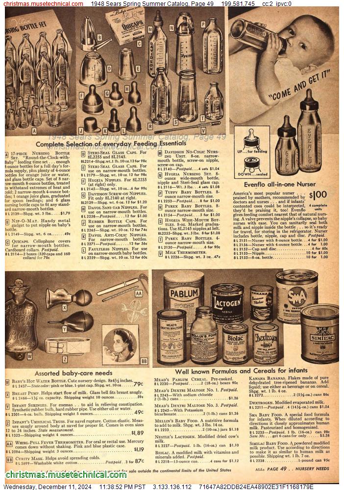 1948 Sears Spring Summer Catalog, Page 49