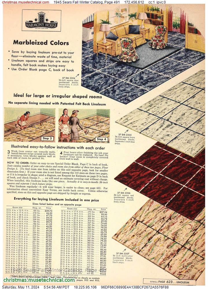 1945 Sears Fall Winter Catalog, Page 491