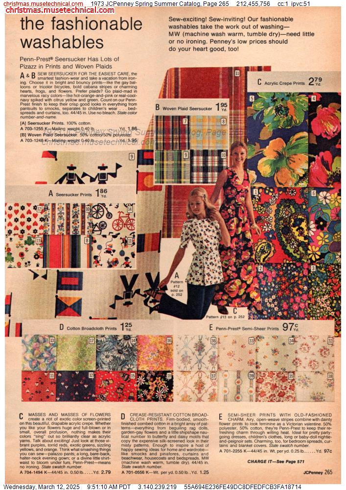 1973 JCPenney Spring Summer Catalog, Page 265