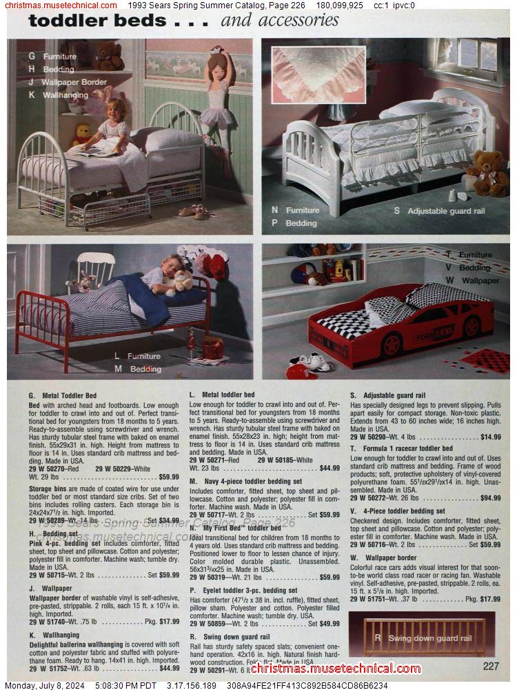 1993 Sears Spring Summer Catalog, Page 226