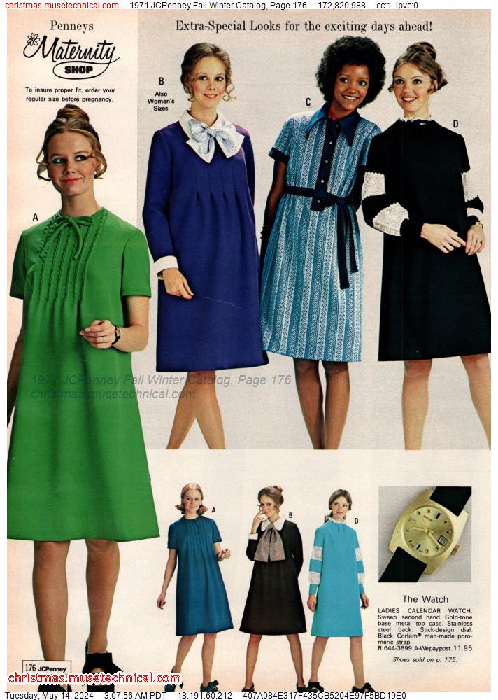 1971 JCPenney Fall Winter Catalog, Page 176