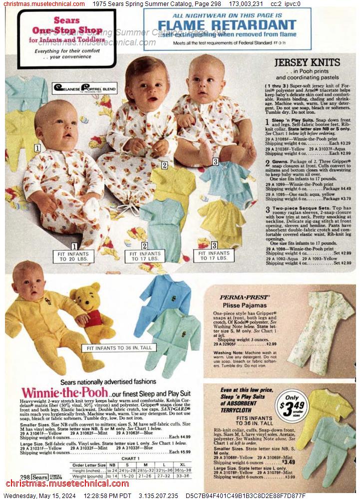 1975 Sears Spring Summer Catalog, Page 298