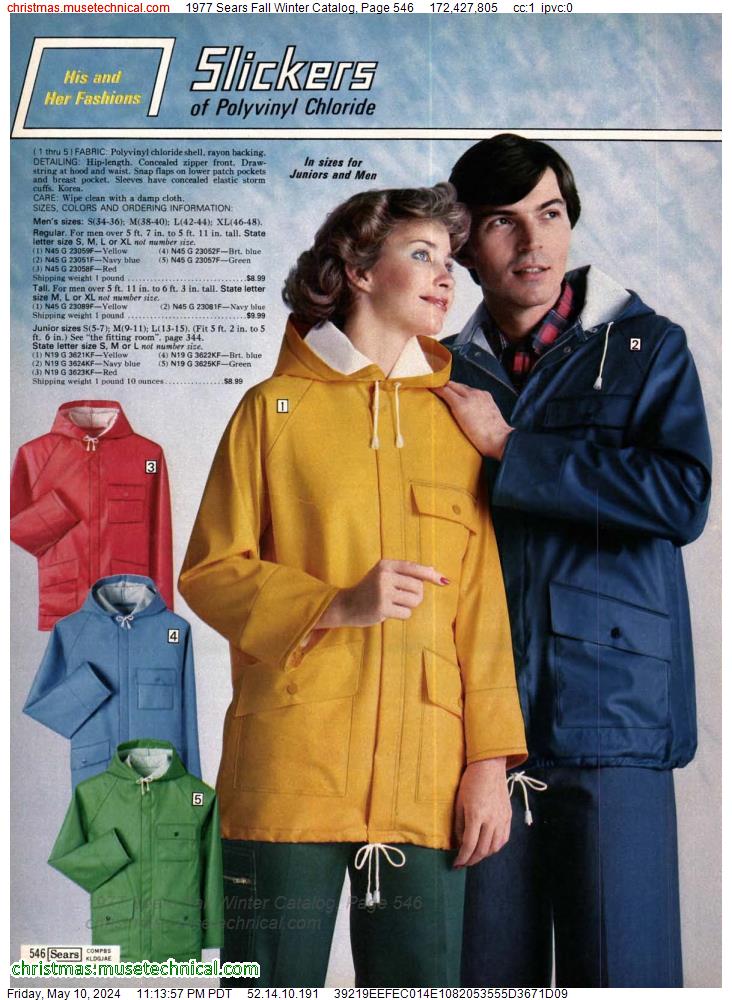 1977 Sears Fall Winter Catalog, Page 546