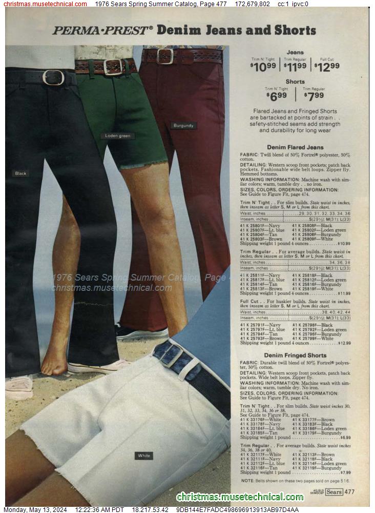 1976 Sears Spring Summer Catalog, Page 477