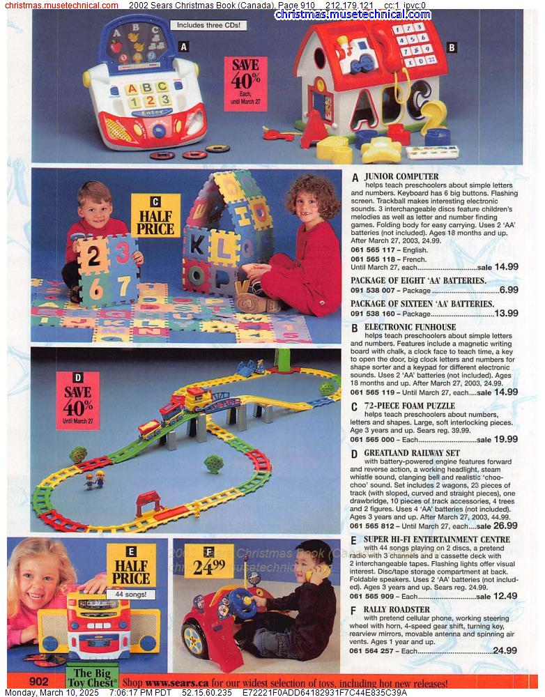 2002 Sears Christmas Book (Canada), Page 910