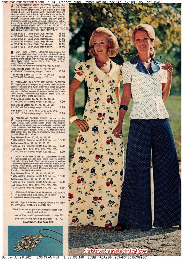 1974 JCPenney Spring Summer Catalog, Page 147