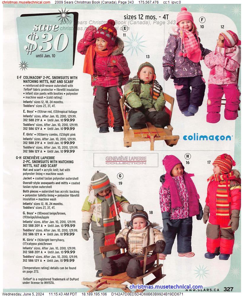 2009 Sears Christmas Book (Canada), Page 343
