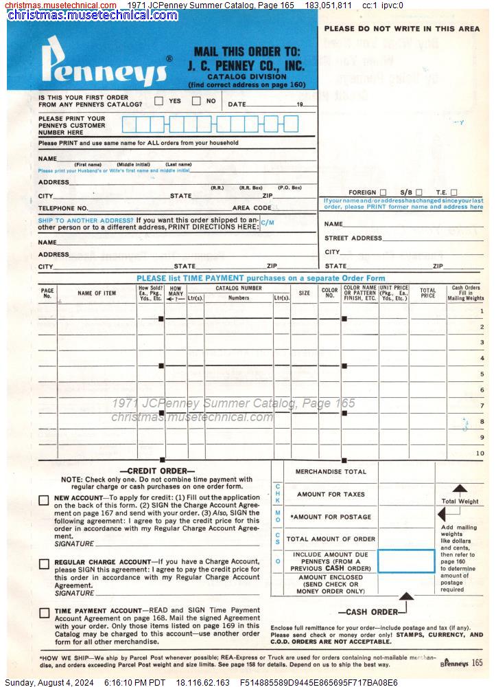 1971 JCPenney Summer Catalog, Page 165