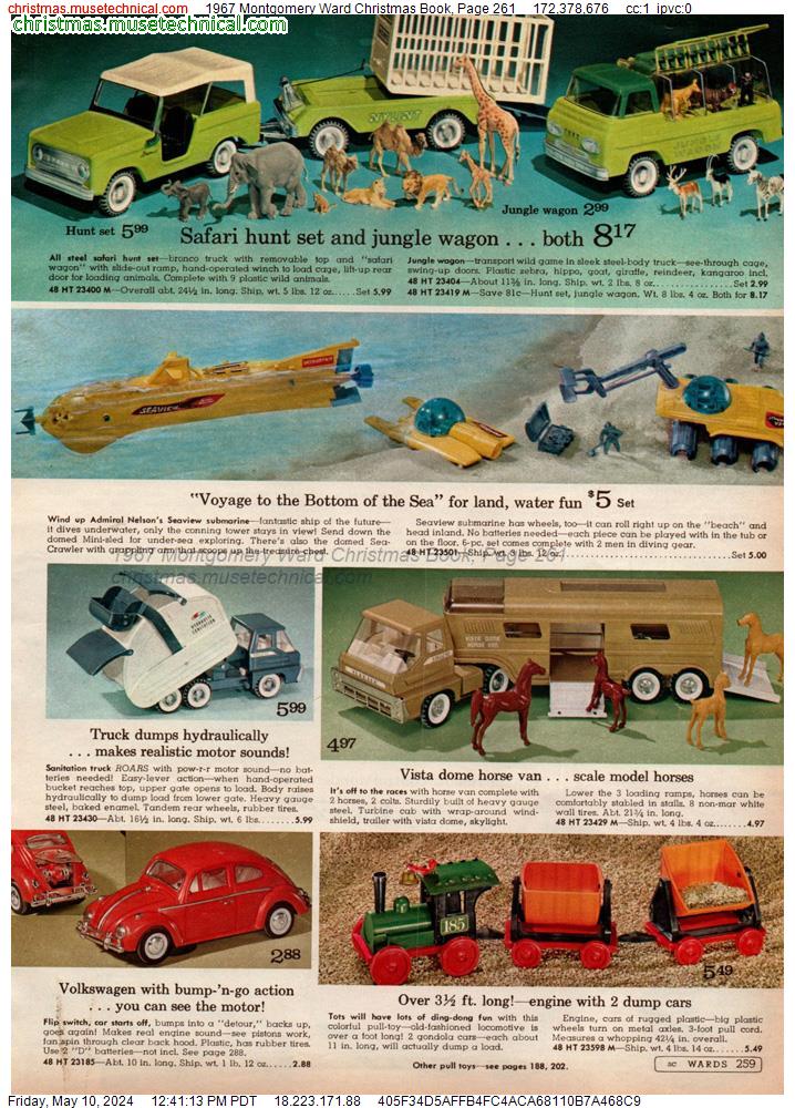 1967 Montgomery Ward Christmas Book, Page 261