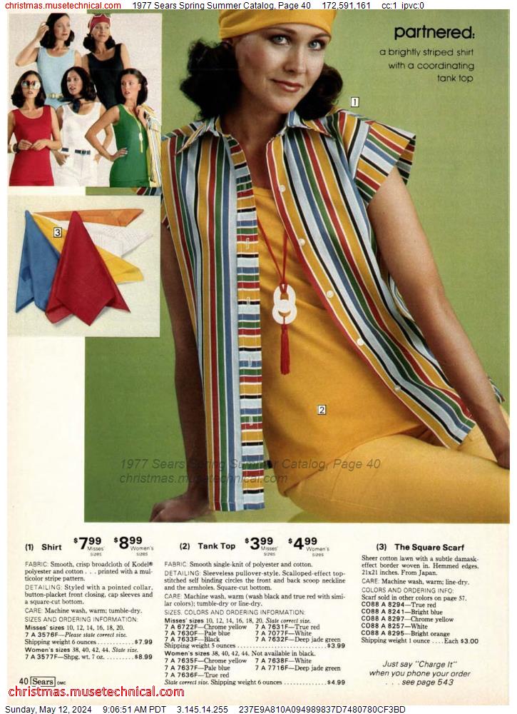 1977 Sears Spring Summer Catalog, Page 40