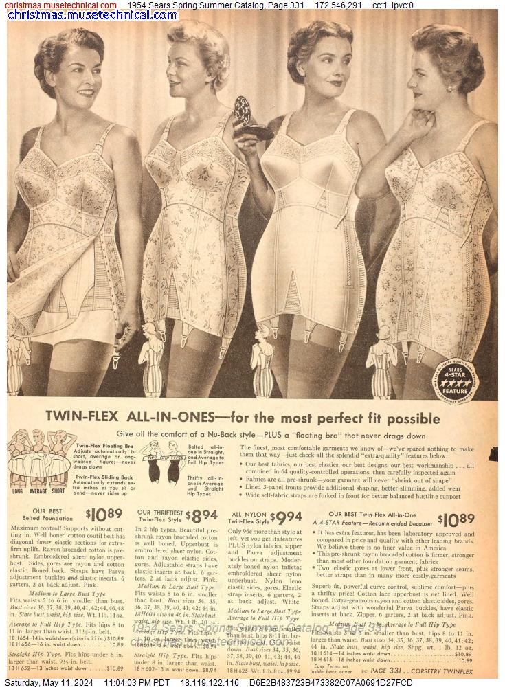 1954 Sears Spring Summer Catalog, Page 331