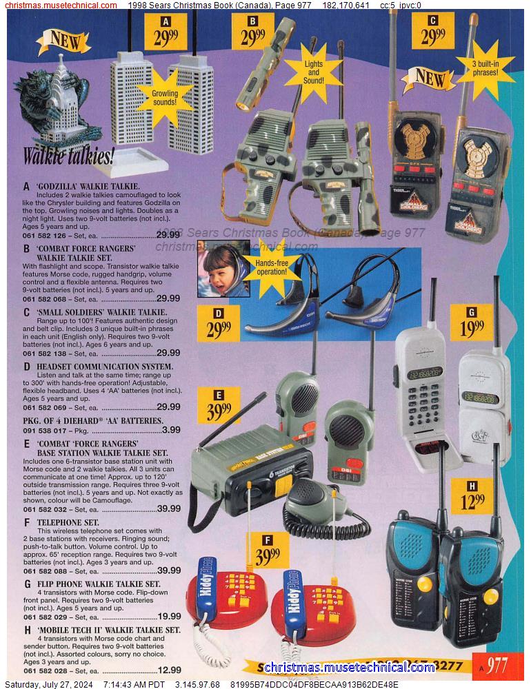 1998 Sears Christmas Book (Canada), Page 977